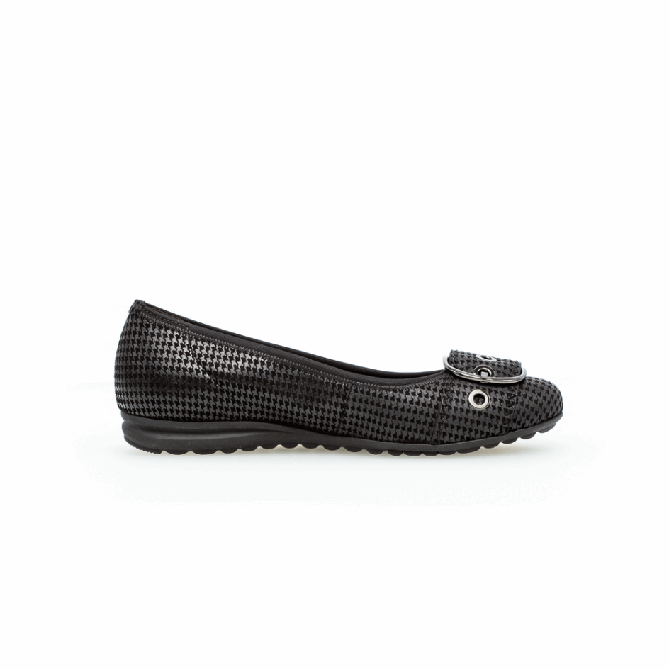 Gabor Anthracite Ballet Flat
