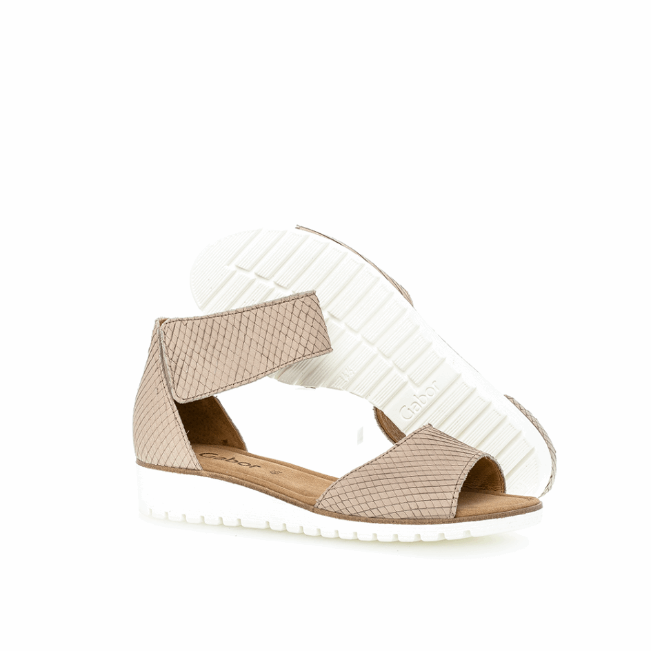 Gabor Beige Anklestrap Sandal