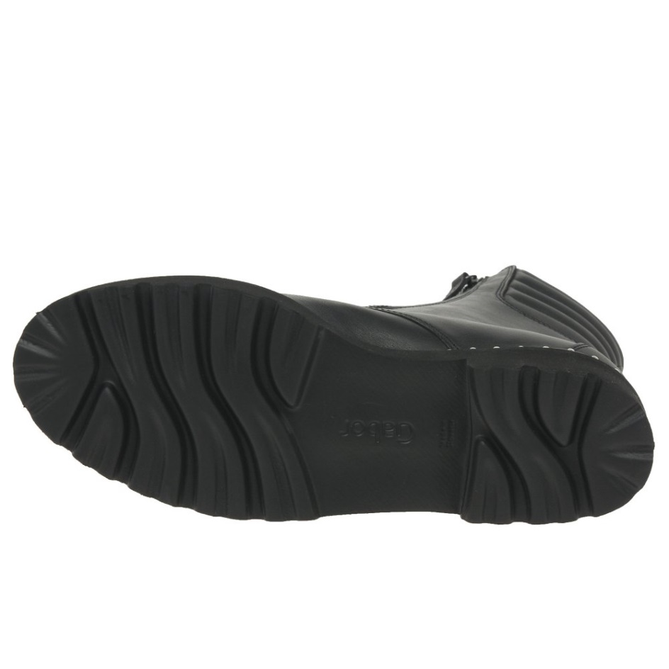 Gabor Black Bainbridge Womens Biker Boots