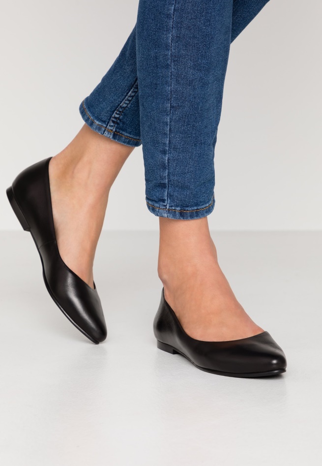 Gabor Black Ballet Pumps