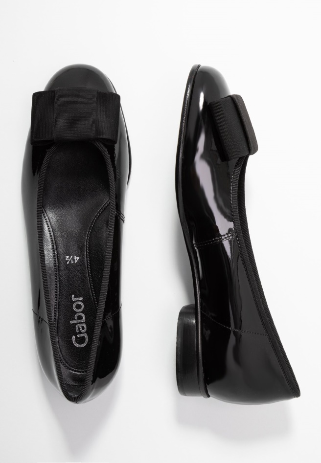 Gabor Black Ballet Pumps
