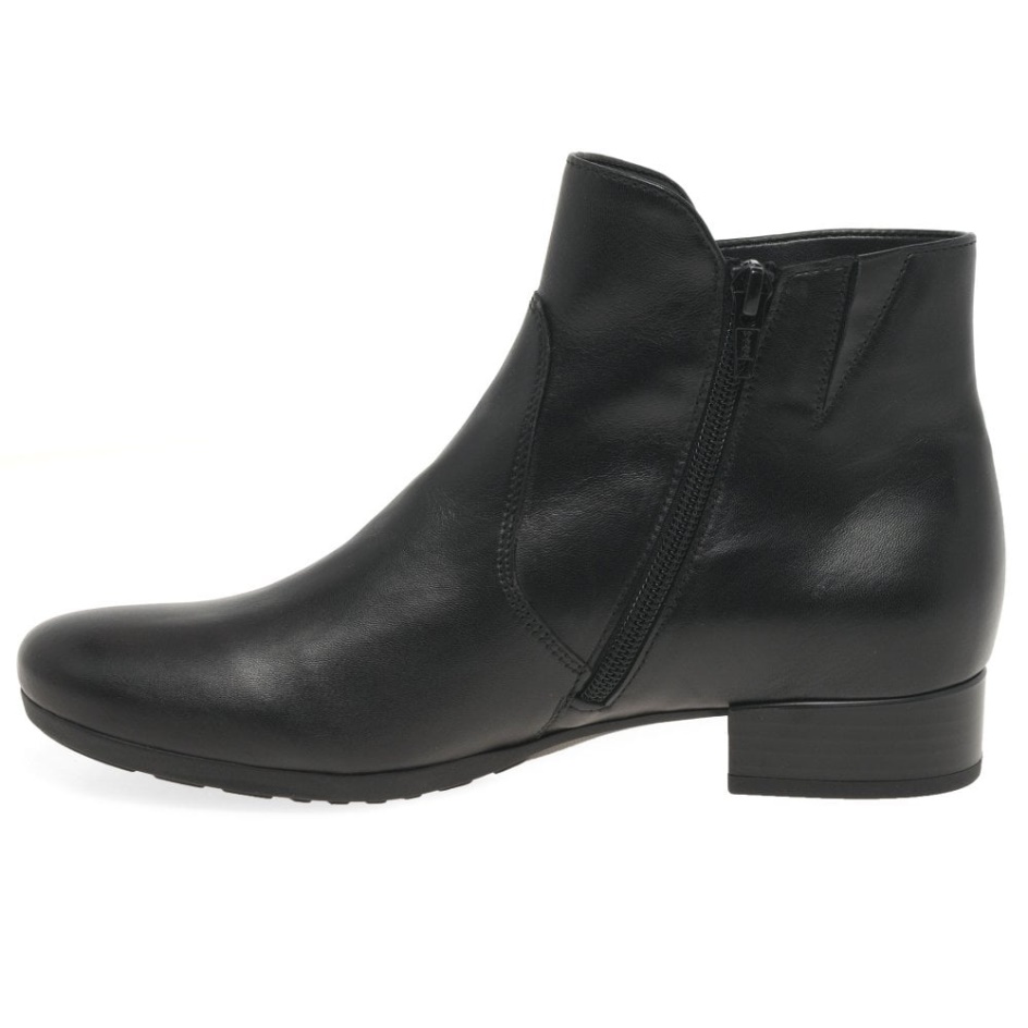 Gabor Black Bolan Women Ankle Boots