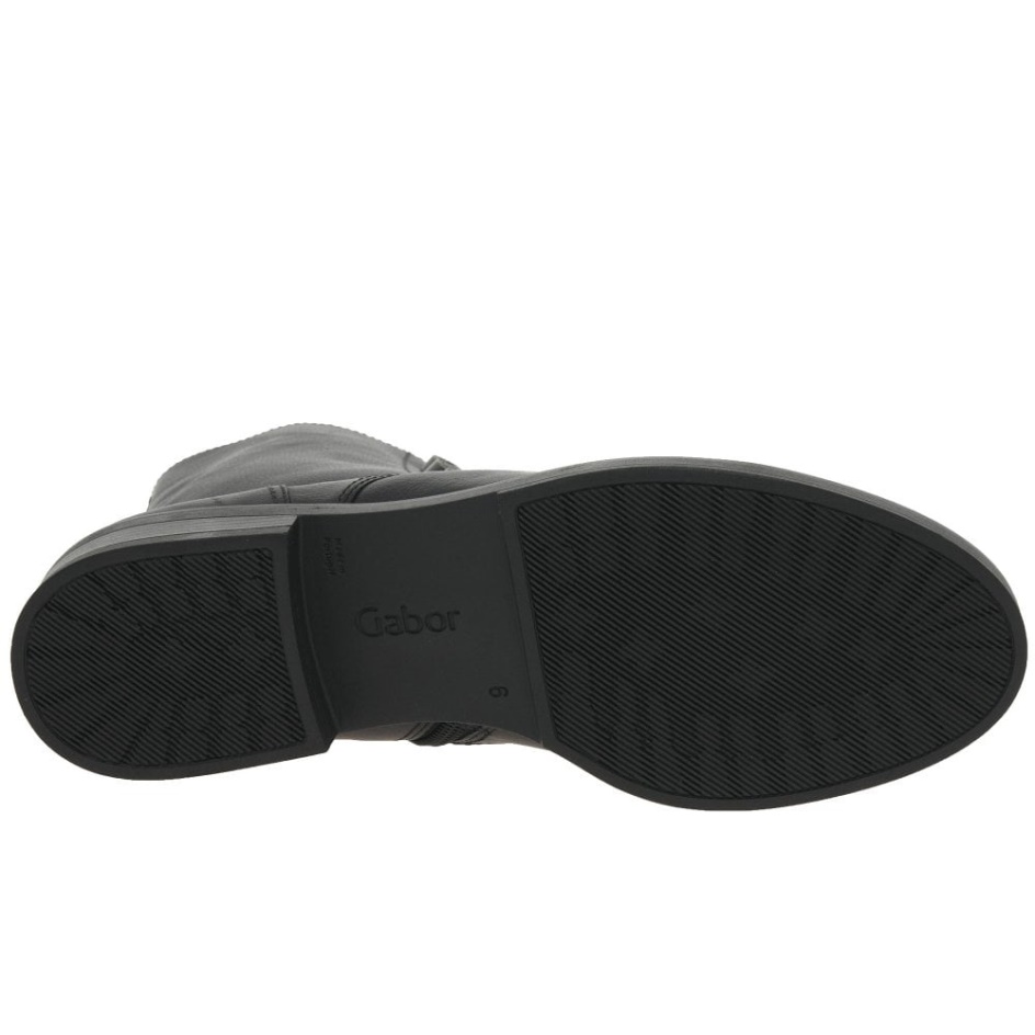 Gabor Black Lady Womens Biker Boots