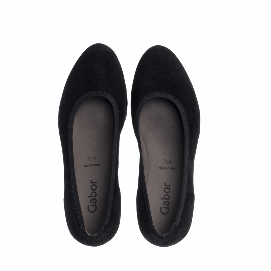 Gabor Black Sacchetto Wedge Pump