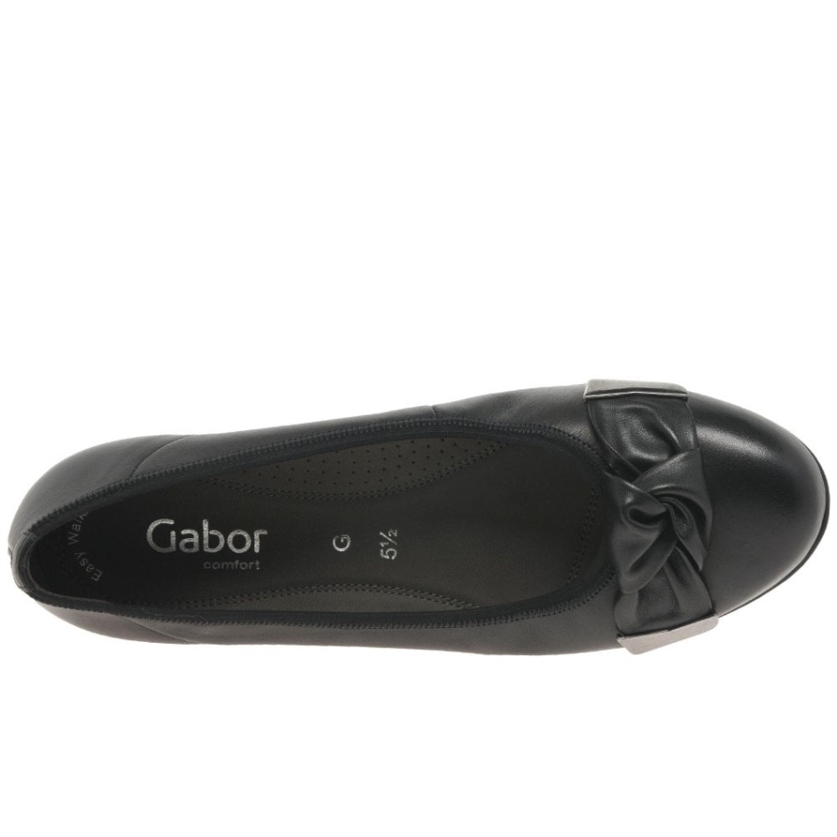 Gabor Black Silent Womens Pumps