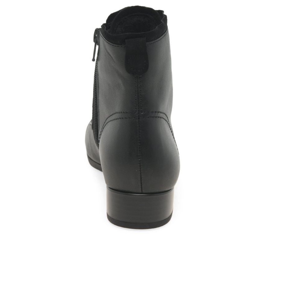 Gabor Boat Womens Ankle Boots Black