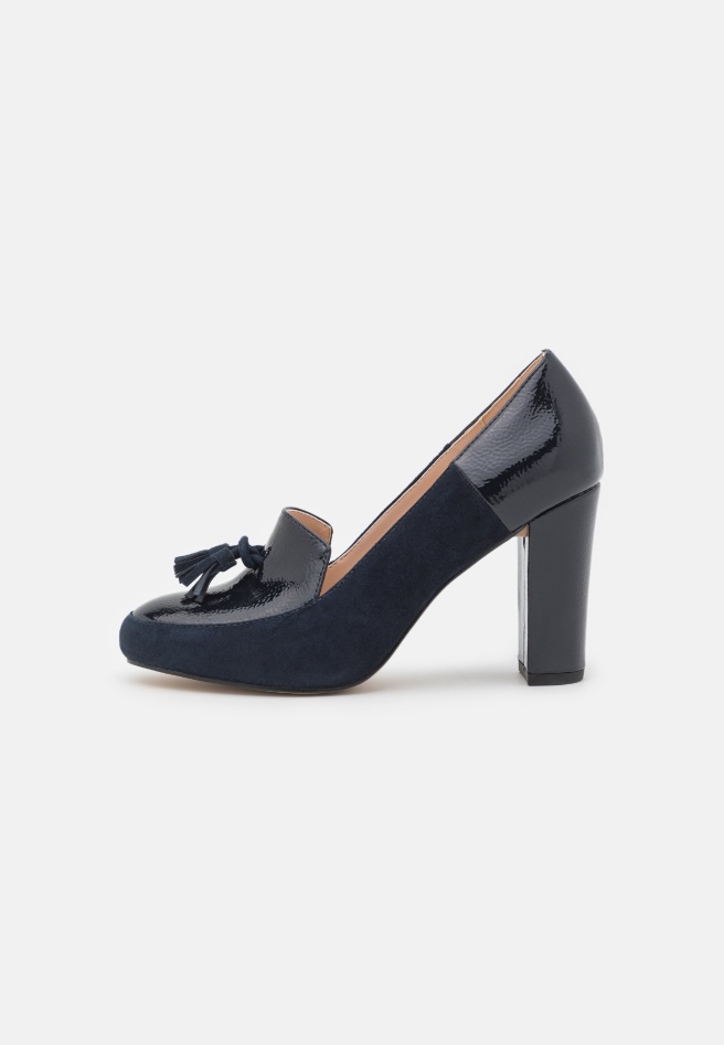 Gabor Dark Blue Leather - Classic Heels