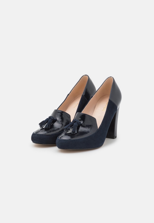 Gabor Dark Blue Leather - Classic Heels