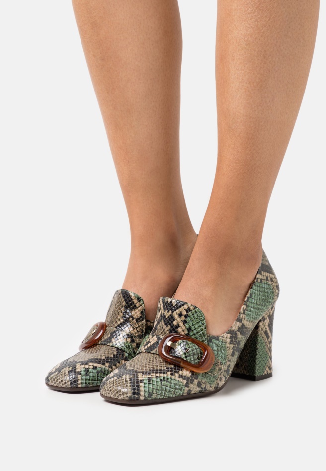 Gabor Dark Blue Leather - Classic Heels