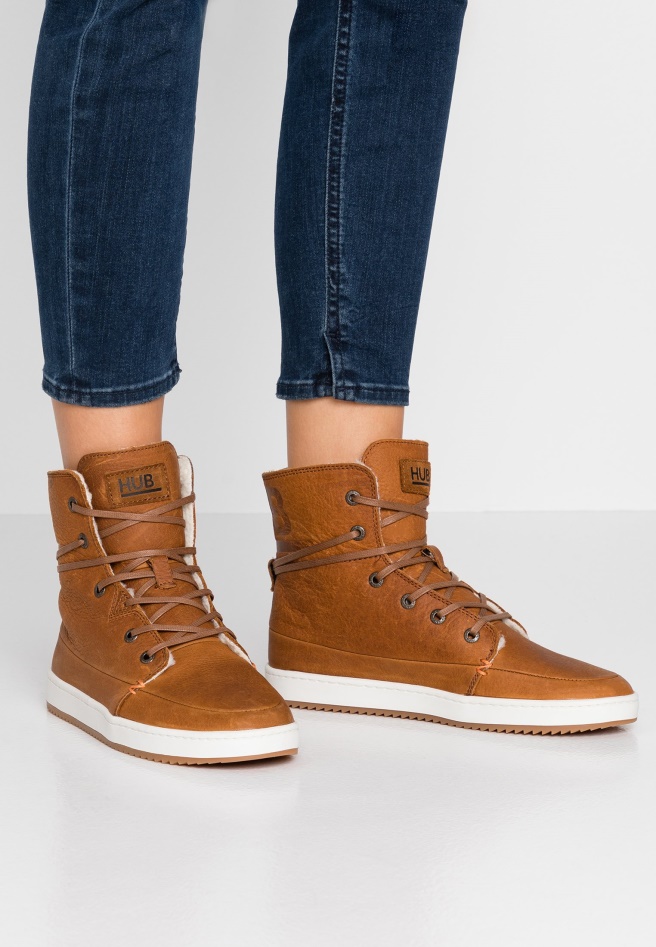 Gabor Dark Brown High-Top Trainers