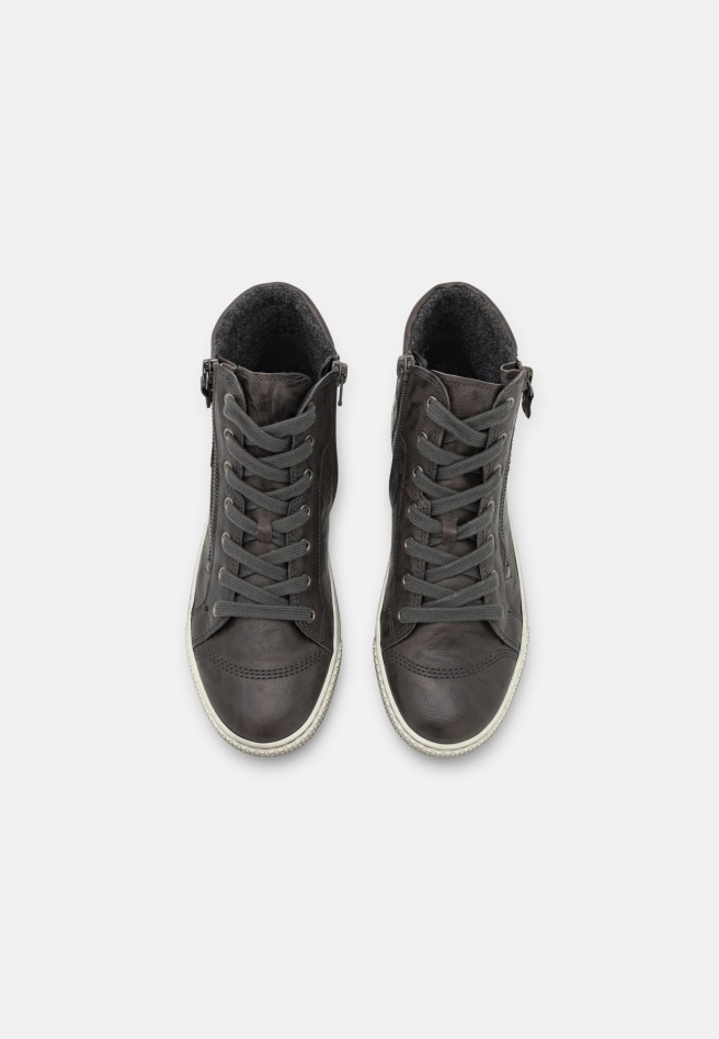 Gabor Dark Grey High-Top Trainers