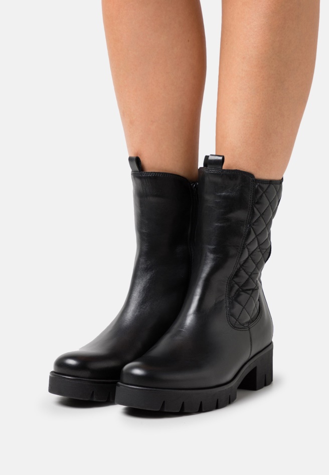 Gabor Dark Rose/Panna Lace-Up Ankle Boots