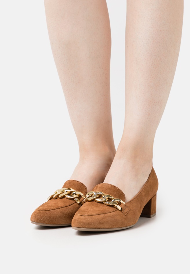 Gabor Deep Saddle Tan/Dark Natural Brendi - Classic Heels