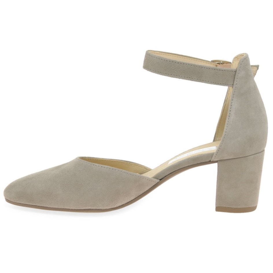 Gabor Gala Womens Open Court Shoes Visone Suede