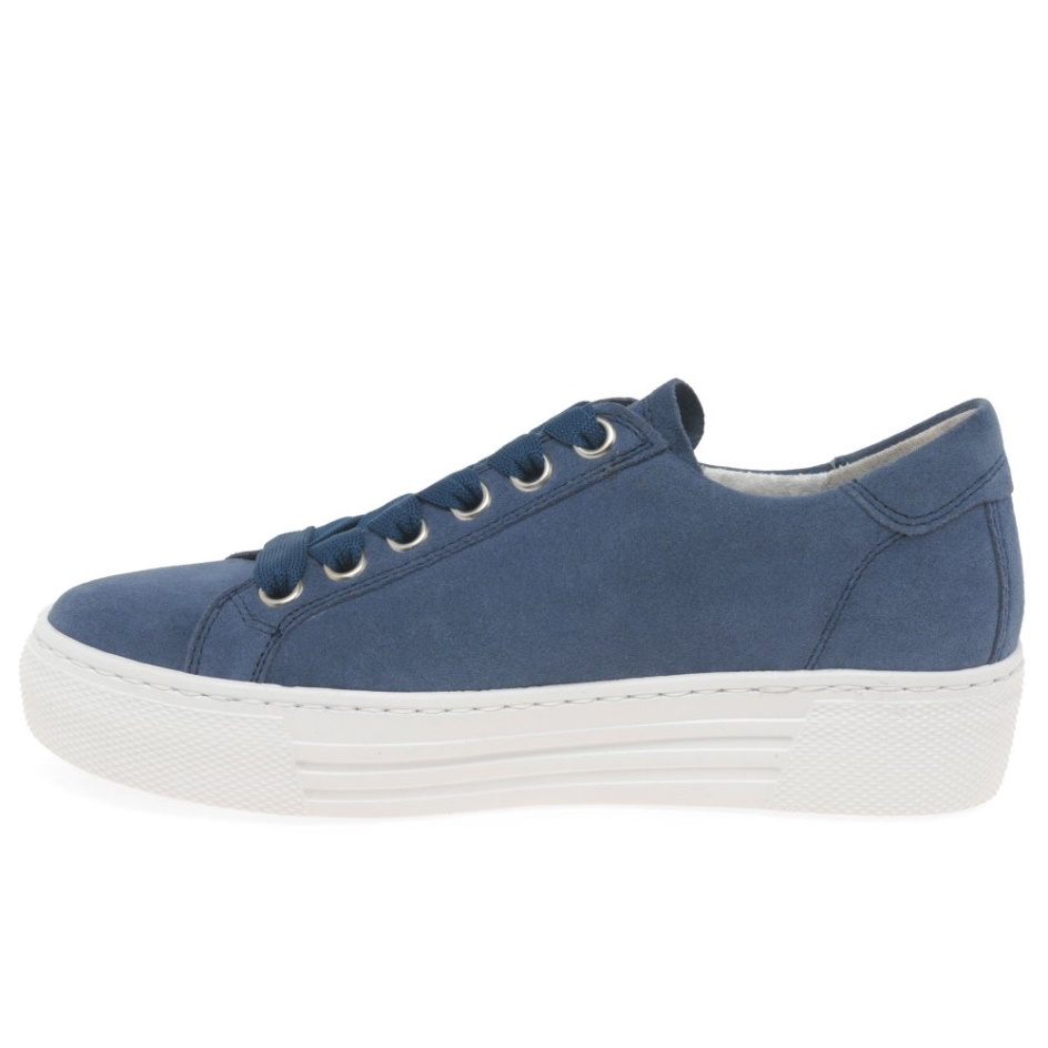 Gabor Jeans Suede Campus Womens Trainers