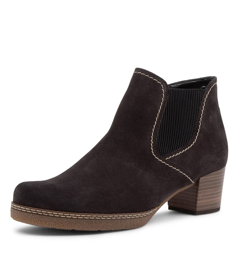 Gabor Kaaks Dark Grey Suede Ankle Boots