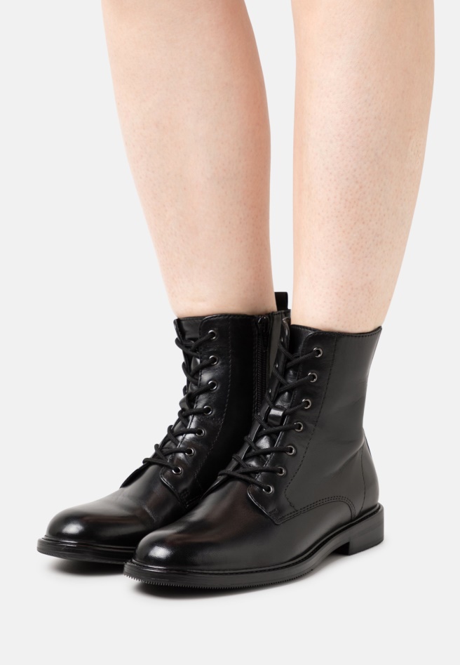 Gabor Lace-Up Ankle Boots Black Women