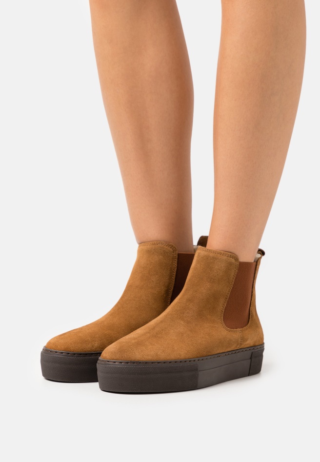 Gabor Light Brown Classic Ankle Boots