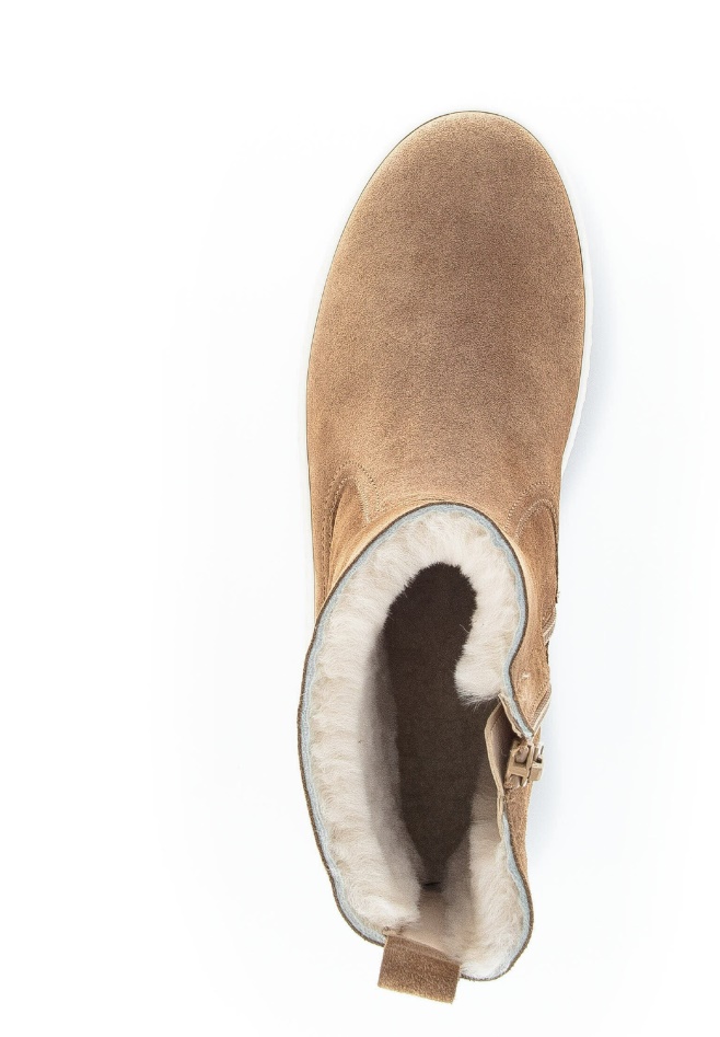 Gabor Light Brown Classic Ankle Boots