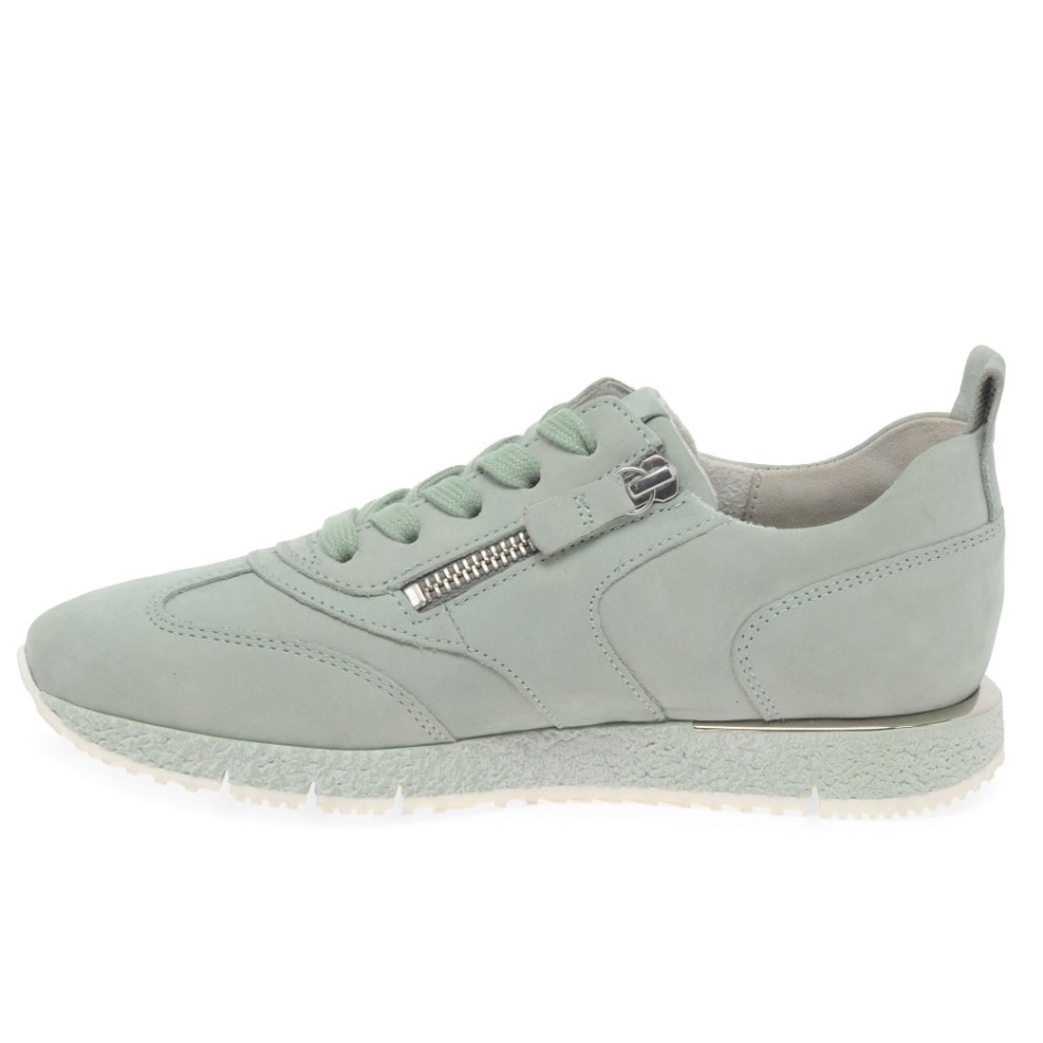 Gabor Mint Suede Wednesday Ladies Trainers