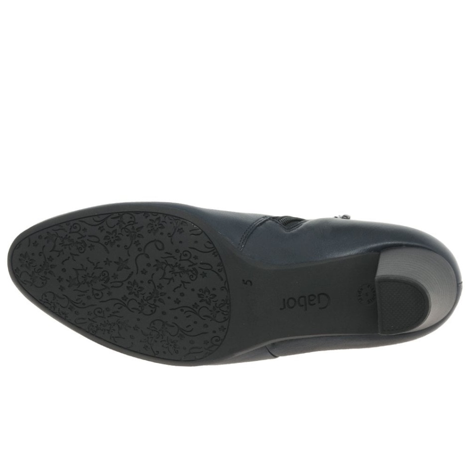 Gabor Navy Matlock Womens Ankle Boots