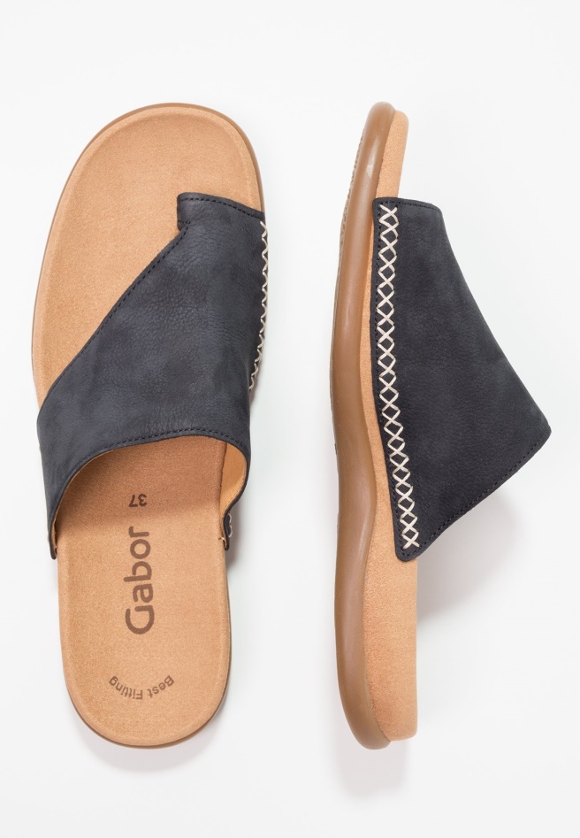 Gabor Night Blue T-Bar Sandals