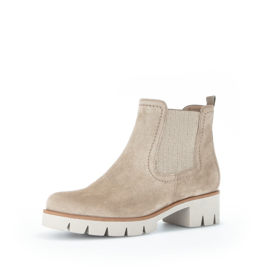 Gabor Platform Ankle Boots Camel