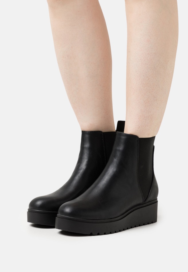 Gabor Platform Ankle Boots Pepper/Creme