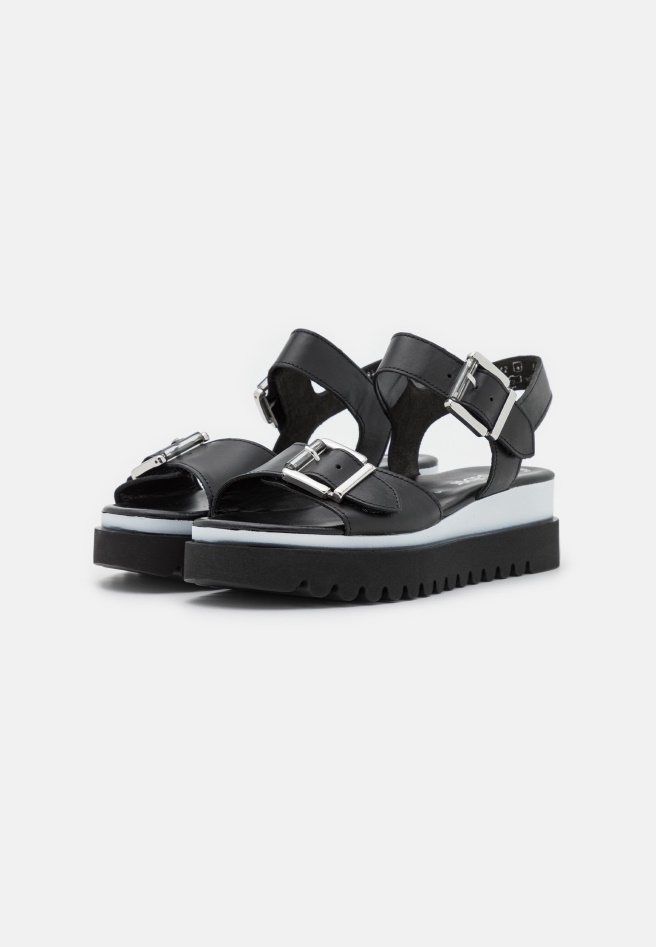 Gabor Platform Sandals Black