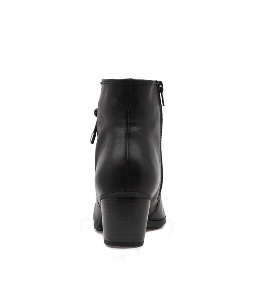 Gabor Rena Schwarz Leather Ankle Boots