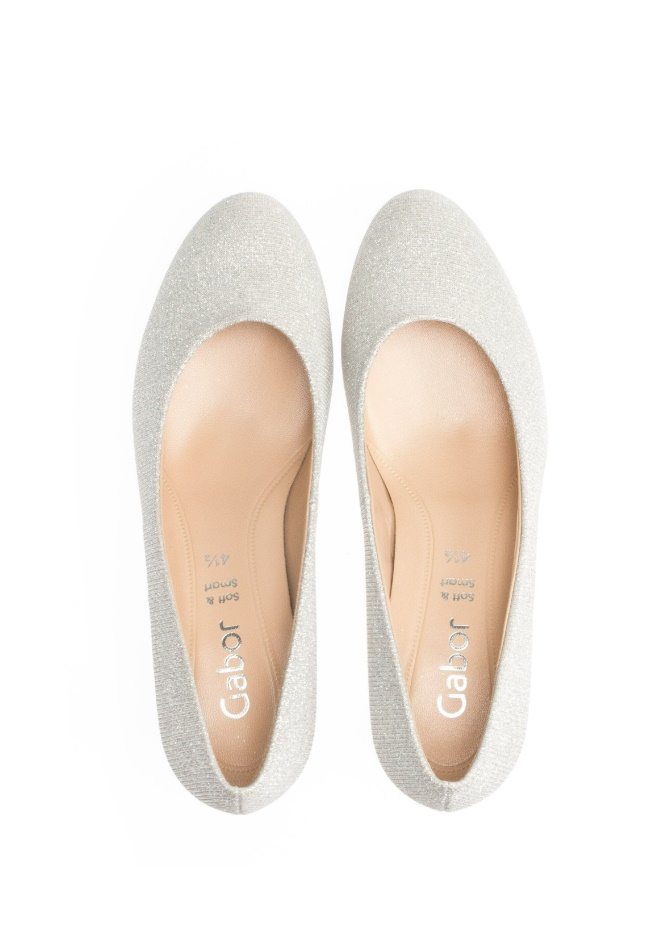 Gabor Silver Classic Heels