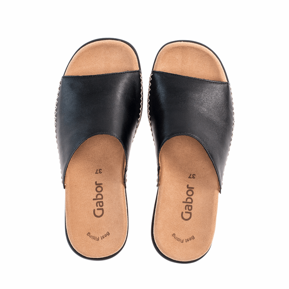 Gabor Slipon Sandal Black