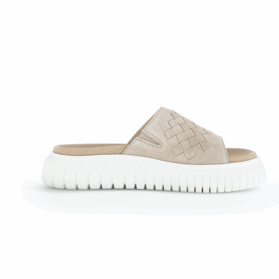 Gabor Slipon Sandal Linnen