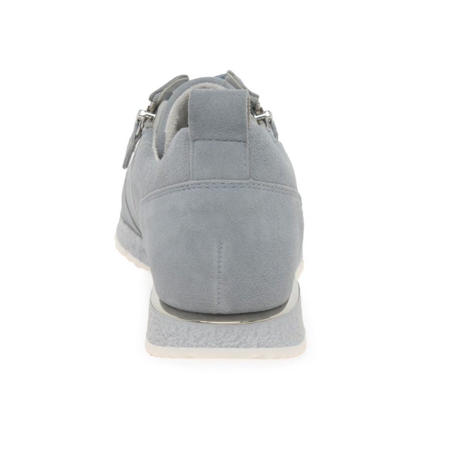 Gabor Wednesday Ladies Trainers Aquamarine Suede