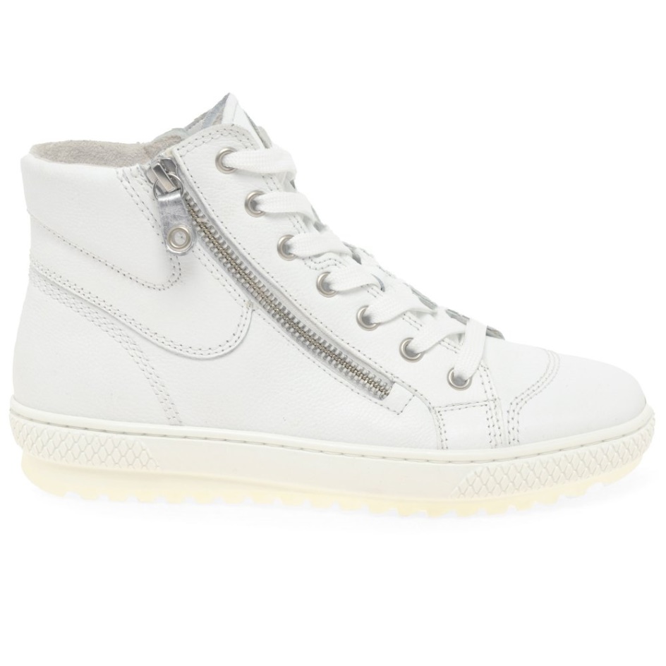 Gabor White Bulner Ladies Casual Ankle Boots