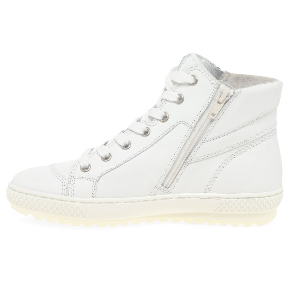 Gabor White Bulner Ladies Casual Ankle Boots