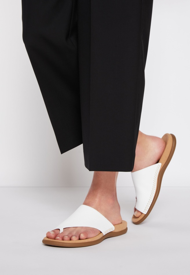 Gabor White Mules