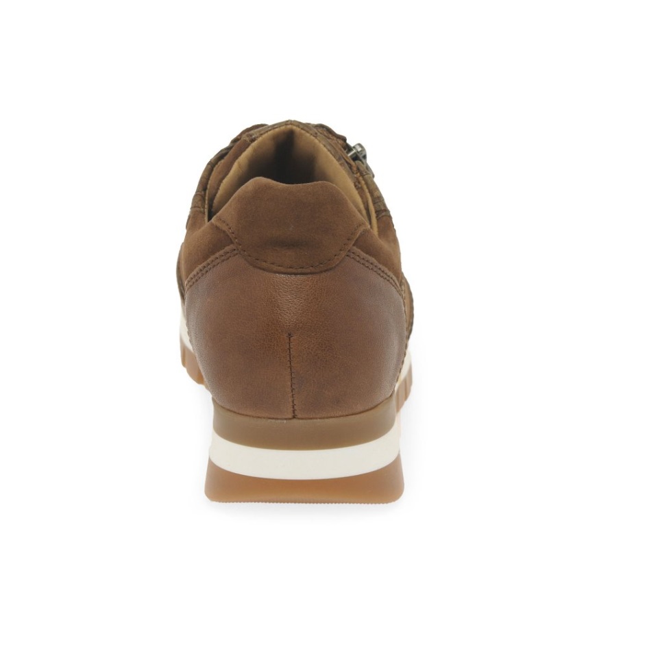Gabor Willet Ladies Trainers Whiskey/Suede