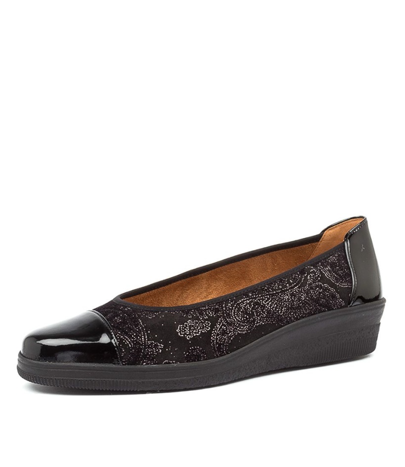 Gabor Yvonne Schwarz Leather