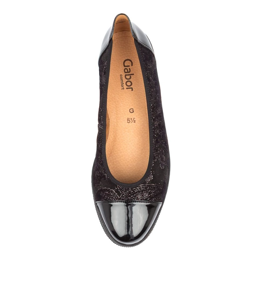 Gabor Yvonne Schwarz Leather