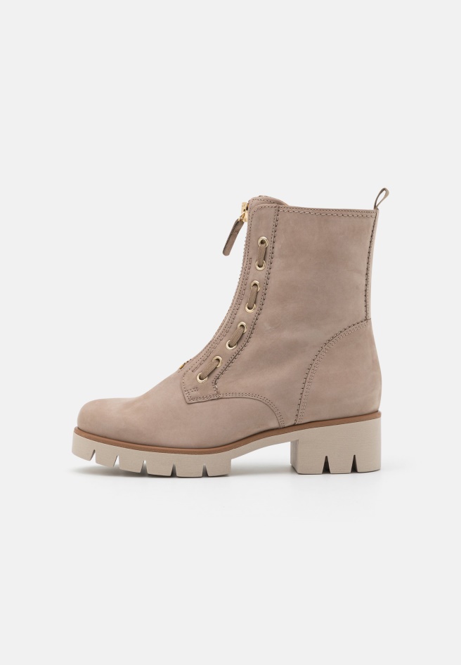 Green Army Gabor Platform Ankle Boots