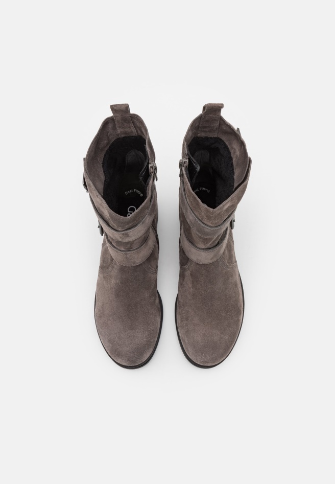 Grey Gabor Cowboy/Biker Ankle Boot