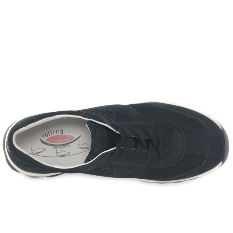 Helen Womens Sports Trainers Gabor Nightblue Nubuck