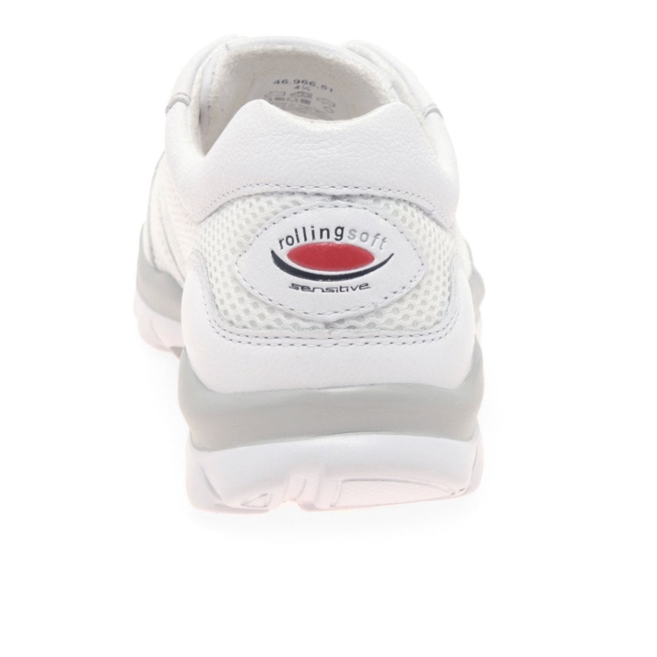 Helen Womens Sports Trainers White/Silver Gabor