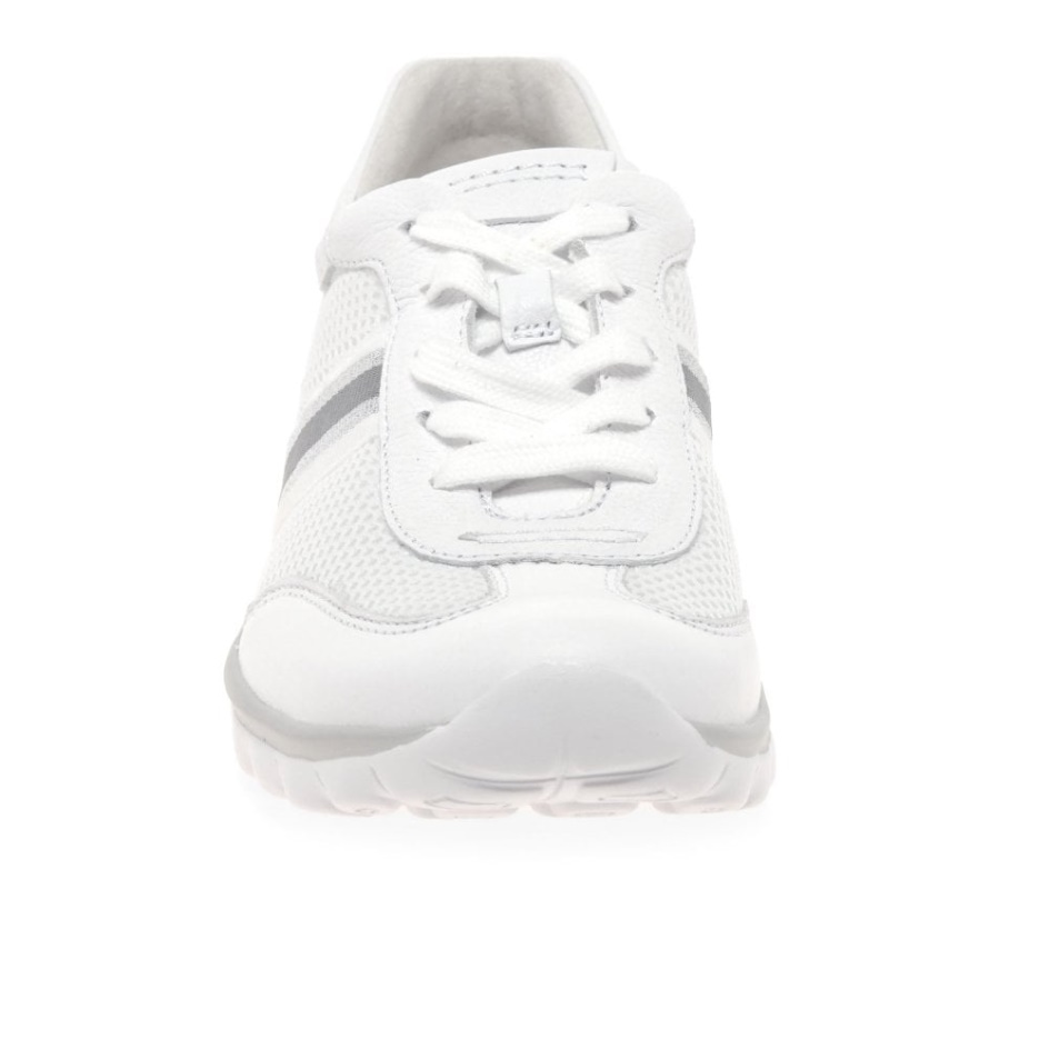 Helen Womens Sports Trainers White/Silver Gabor