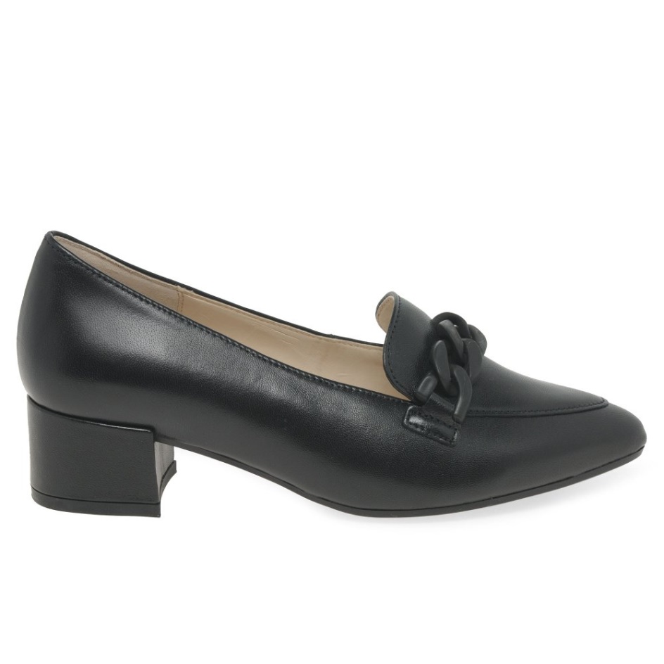 Hoolie Ladies Court Shoes Black Gabor