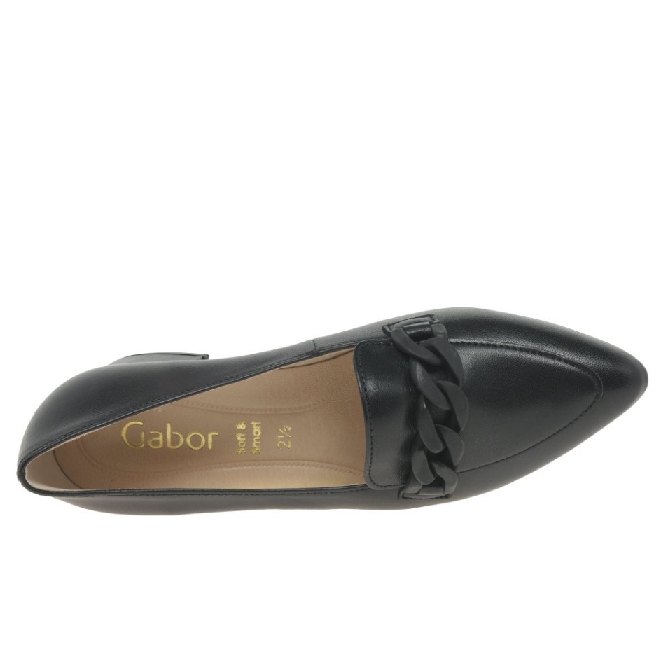 Hoolie Ladies Court Shoes Black Gabor