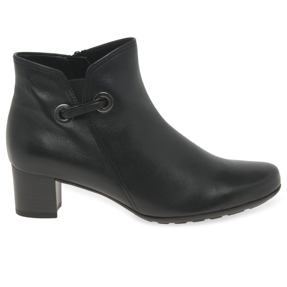 Keegan Ladies Ankle Boots Black Gabor