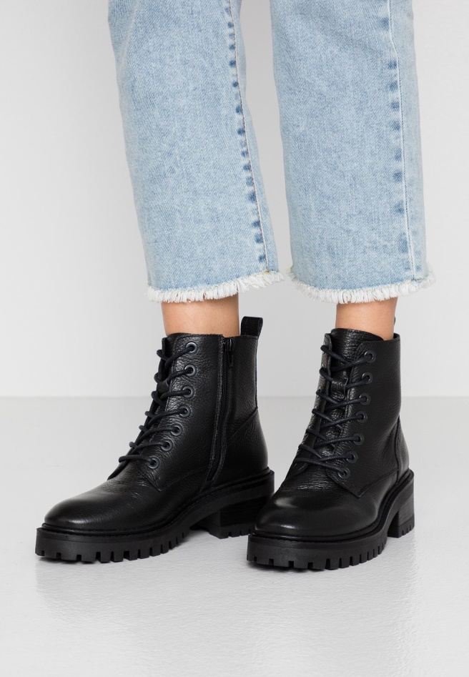Lace-Up Ankle Boots Black Gabor Women