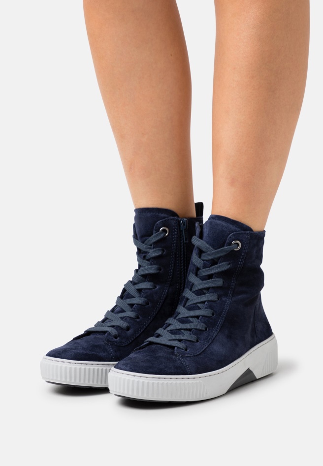 Lace-Up Ankle Boots Gabor Dark Blue